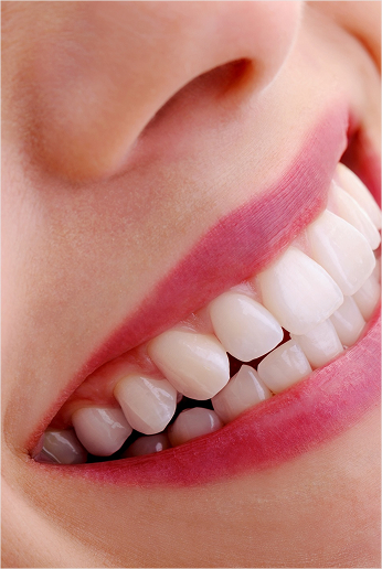 Close Up Of Womans Smile