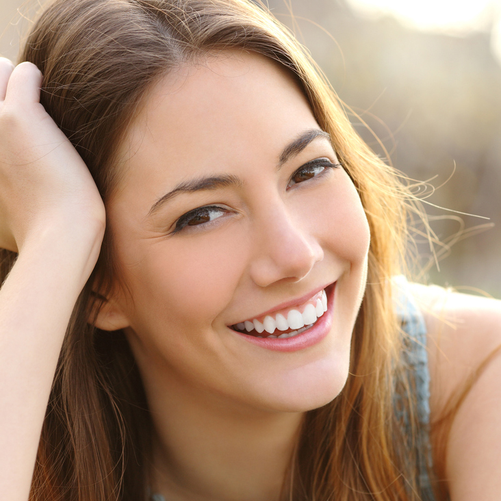 Smiling Woman Outdoors
